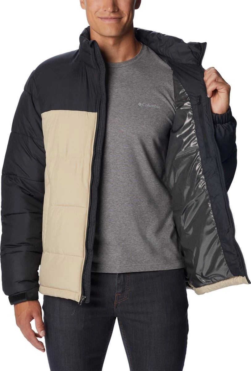 Columbia Pike Lake - Winterjas - Gewatteerde Puffer Jas Heren - Outdoorjas - Waterdicht - Thermo - Zwart/Zand - Maat L 5 Columbia Pike Lake - Winterjas - Gewatteerde Puffer Jas Heren - Outdoorjas - Waterdicht - Thermo - Zwart/Zand - Maat L - Afbeelding 3