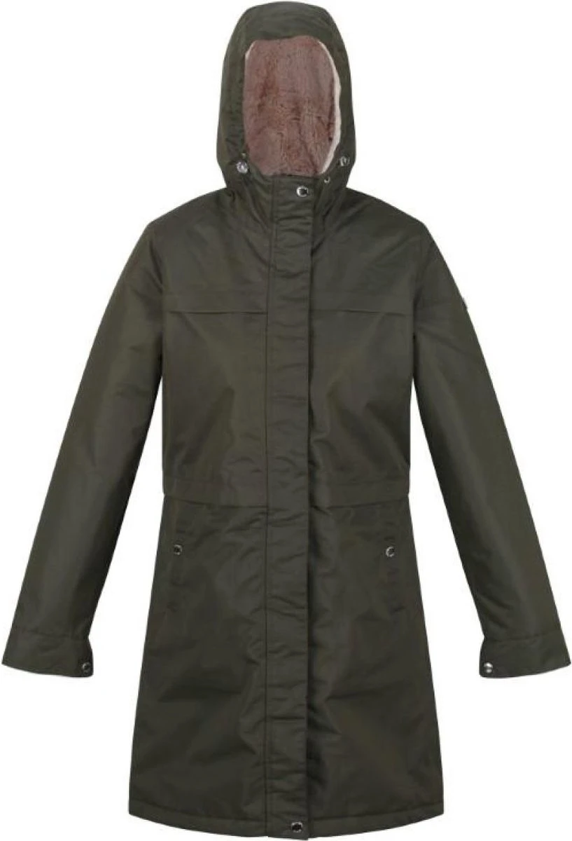 De Regatta Remina Jas - Jas Met Lang Model - Dames - Waterdicht - Ademend - Donkergroen 4 De Regatta Remina Jas - Jas Met Lang Model - Dames - Waterdicht - Ademend - Donkergroen - Afbeelding 2
