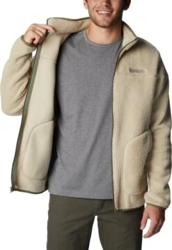 Columbia Rugged Ridge II Vest Heren Met Rits - Sherpa Fleece Vest Heren - Outdoorvest - Crème - Maat M -Bol 828x1200 1
