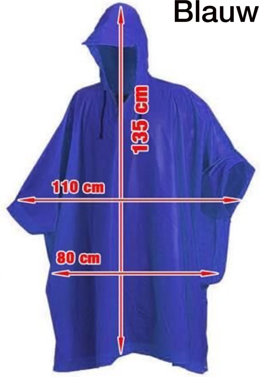 Merkloos 2 IN 1 Poncho En Telefoontas - Luxe Blauw Regenjas-Waterafstotend-Lang Model 135 Cm-Met Koortjes En Ritssluiting-Inclusief Opberg Tas-Geschikt Voor Wandelen, Fietsen, Werk, Hiken En Meer-Regen-Telefoontasje Voor Op De Fiets–Fiets Telefoonhouder–Smart 5 Merkloos 2 IN 1 Poncho En Telefoontas - Luxe Blauw Regenjas-Waterafstotend-Lang Model 135 Cm-Met Koortjes En Ritssluiting-Inclusief Opberg Tas-Geschikt Voor Wandelen, Fietsen, Werk, Hiken En Meer-Regen-Telefoontasje Voor Op De Fiets–Fiets Telefoonhouder–Smart - Afbeelding 3