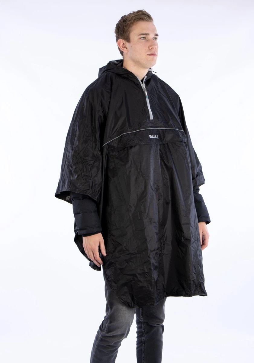 Ralka Poncho - Zwart - Volwassenen 8 Ralka Poncho - Zwart - Volwassenen - Afbeelding 6