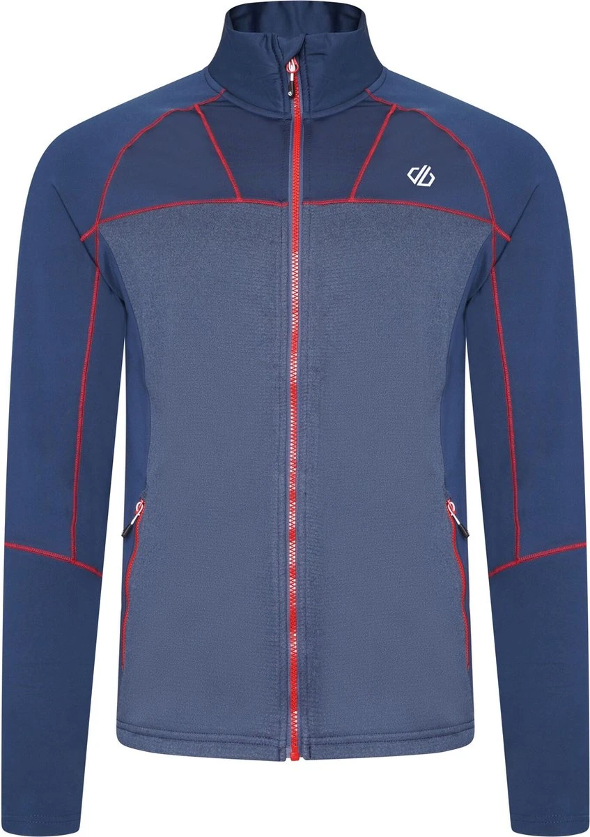 De Dare 2B Reformed Ii Core Stretch Fleece Met Volledige Rits - Heren - Sneldrogend - Stretch - Donker Blauw 8 De Dare 2B Reformed Ii Core Stretch Fleece Met Volledige Rits - Heren - Sneldrogend - Stretch - Donker Blauw - Afbeelding 6