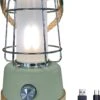 Skandika Kiruna LED-Lamp – Tentlampen – Campinglampen – Buiten Lantaarn – Buitenverlichting – Buiten Lamp - Retro Outdoor Camping Lamp Met Powerbank, Traploos Dimbaar, Draadloos, Oplaadbare Batterij, USB, Warm En Koud Wit, 75h Lichtduur – Groen -Bol 849x1200 5