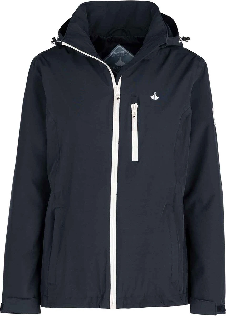 BJØRNSON Iduna Regenjas - Zomerjas - Dames - Waterdicht - Maat 52 - Donkerblauw 3 BJØRNSON Iduna Regenjas - Zomerjas - Dames - Waterdicht - Maat 52 - Donkerblauw