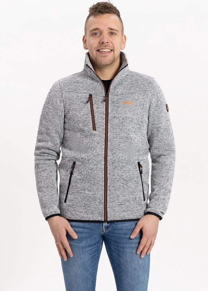 Kjelvik Heren Vest - Vest Zomer Heren - Daan - Grijs Gemeleerd - Knitted - Maat XXL 4 Kjelvik Heren Vest - Vest Zomer Heren - Daan - Grijs Gemeleerd - Knitted - Maat XXL - Afbeelding 2