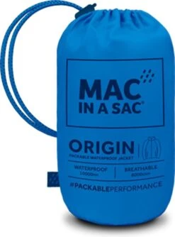 Mac In A Sac Origin 2 Regenjas Unisex - Ocean Blue - Maat L -Bol 887x1200