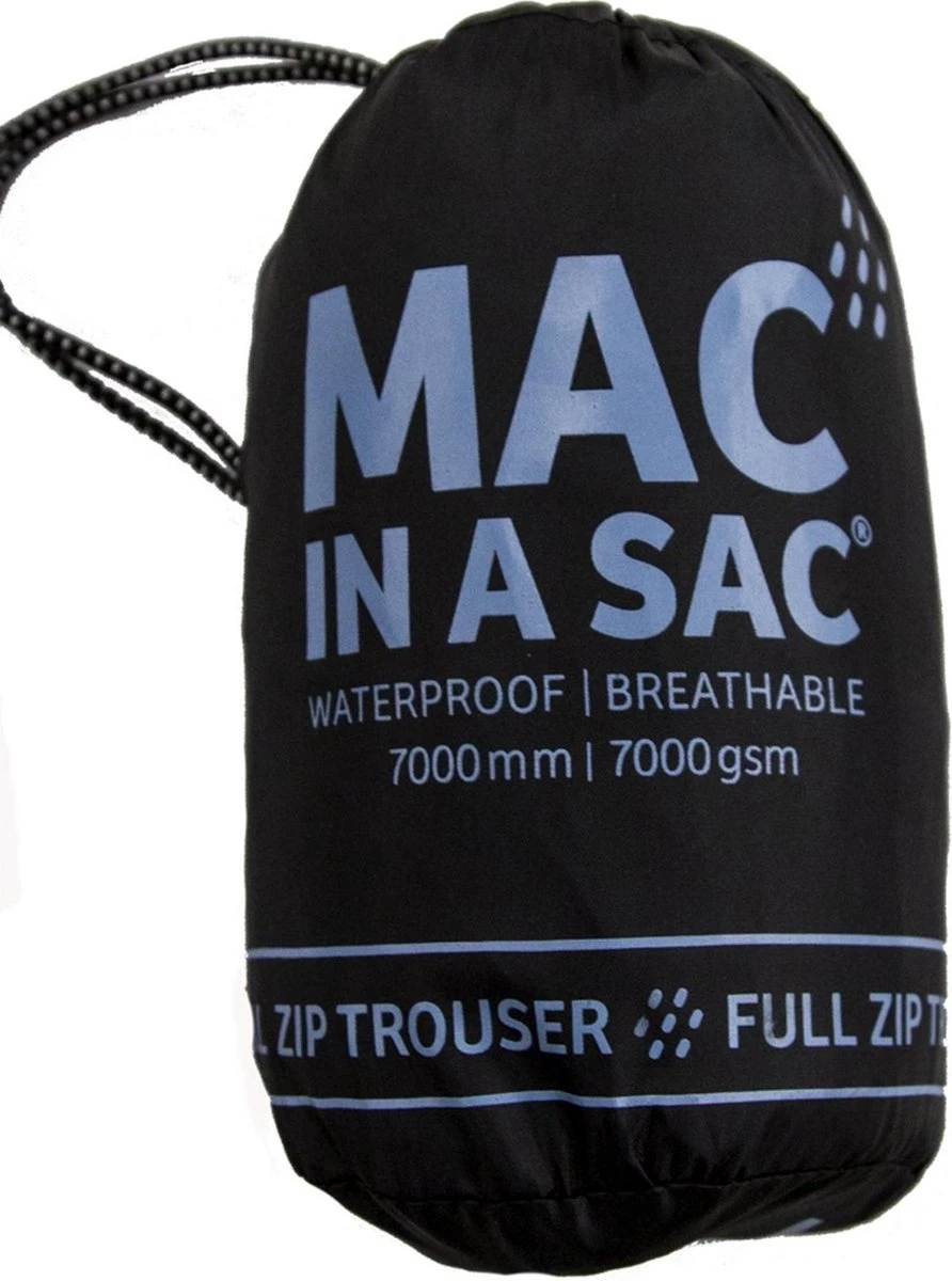 Mac In A Sac Regenbroek - Maat XL - Unisex - Zwart 9 Mac In A Sac Regenbroek - Maat XL - Unisex - Zwart - Afbeelding 7