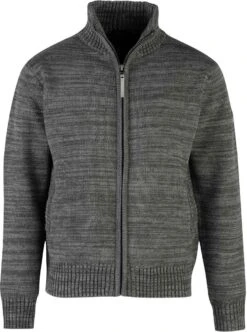 BJØRNSON Eric Gebreid Wintervest Heren - Winddicht Gevoerd - Maat XL - Antraciet