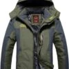 Merkloos Winter Fleece Militaire Jassen Heren Winddicht Waterdicht Uitloper Parka Windjack Warme Jas, Maat: XL (legergroen)-Groen -Bol 898x1200