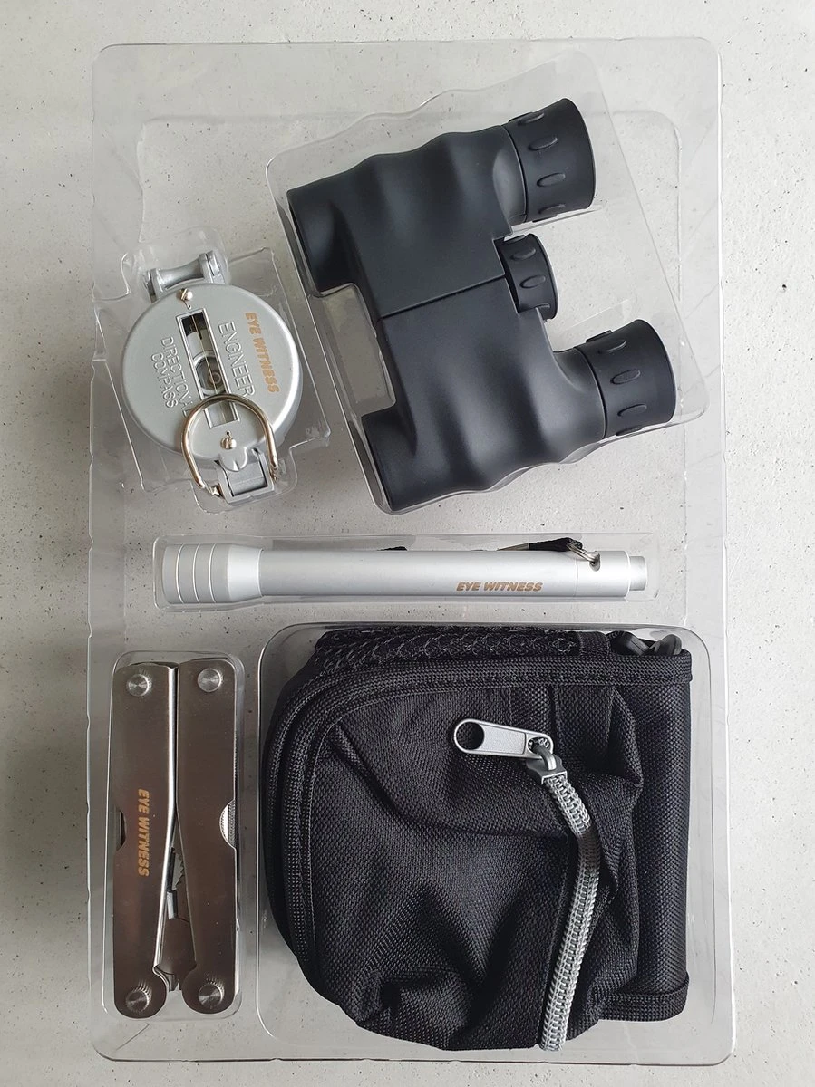 Noodpakket - Survivalset : Zakmes - Verrekijker - Kompas - Zaklamp - Survivalpakket - Outdoorpakket - Survivalkit - Overlevingspakket 3 Noodpakket - Survivalset : Zakmes - Verrekijker - Kompas - Zaklamp - Survivalpakket - Outdoorpakket - Survivalkit - Overlevingspakket