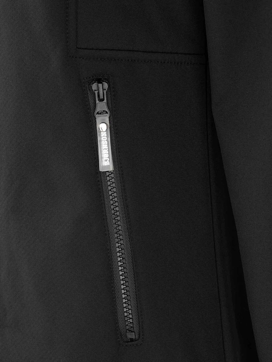 BJØRNSON Signe Softshell Winterjas Parka Dames - Teddy - Maat 44 - Zwart 6 BJØRNSON Signe Softshell Winterjas Parka Dames - Teddy - Maat 44 - Zwart - Afbeelding 4