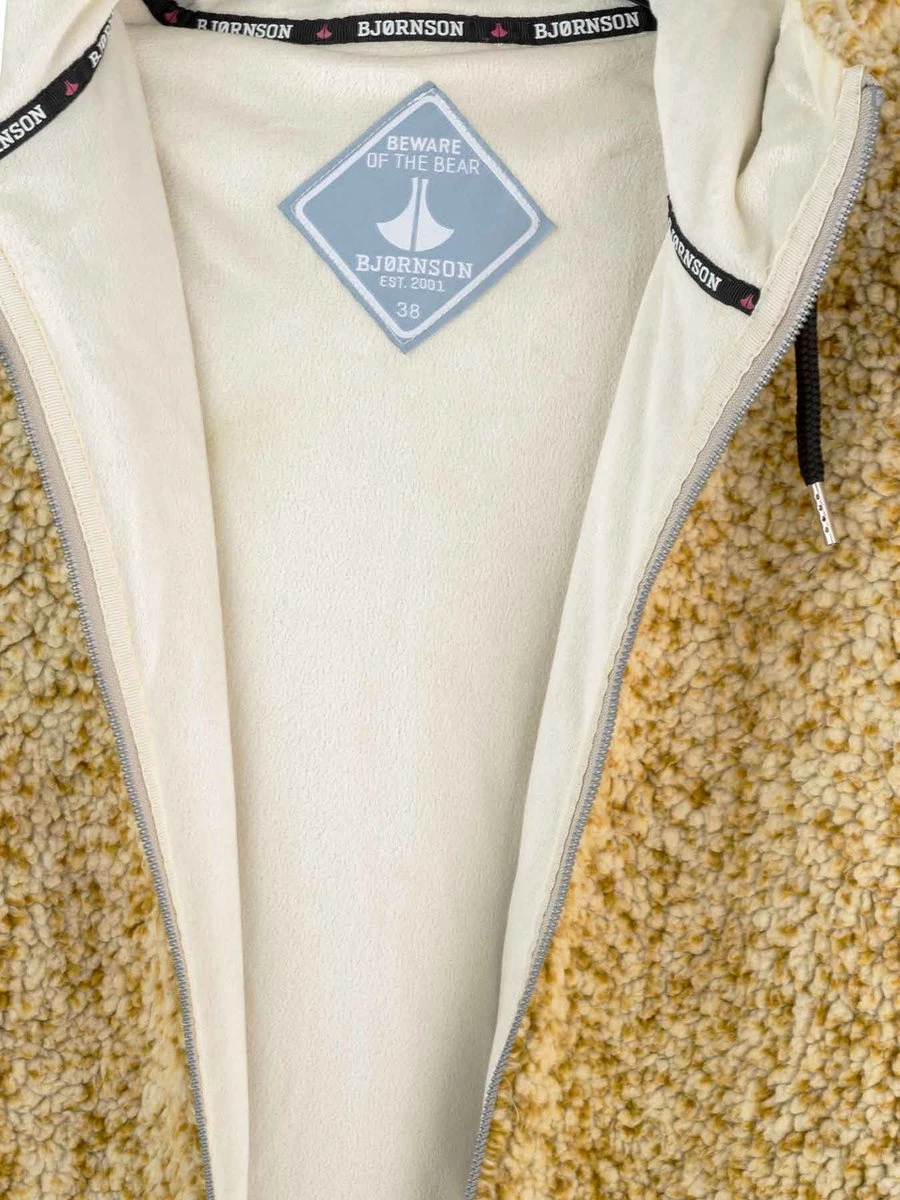 BJØRNSON Xandra Sherpa Fleece Vest Dames 4 Seizoenen Zacht - Maat 42 - Tapenade 10 BJØRNSON Xandra Sherpa Fleece Vest Dames 4 Seizoenen Zacht - Maat 42 - Tapenade - Afbeelding 8