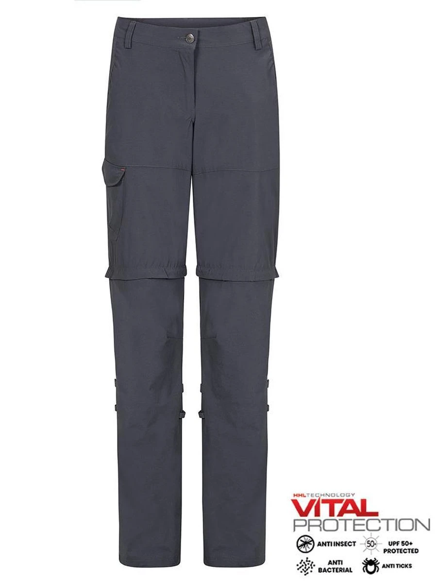 Life-Line June 2 Afritsbroek - Dames Outdoor Broek - Grijs - Anti-Insect Werking 6 Life-Line June 2 Afritsbroek - Dames Outdoor Broek - Grijs - Anti-Insect Werking - Afbeelding 4