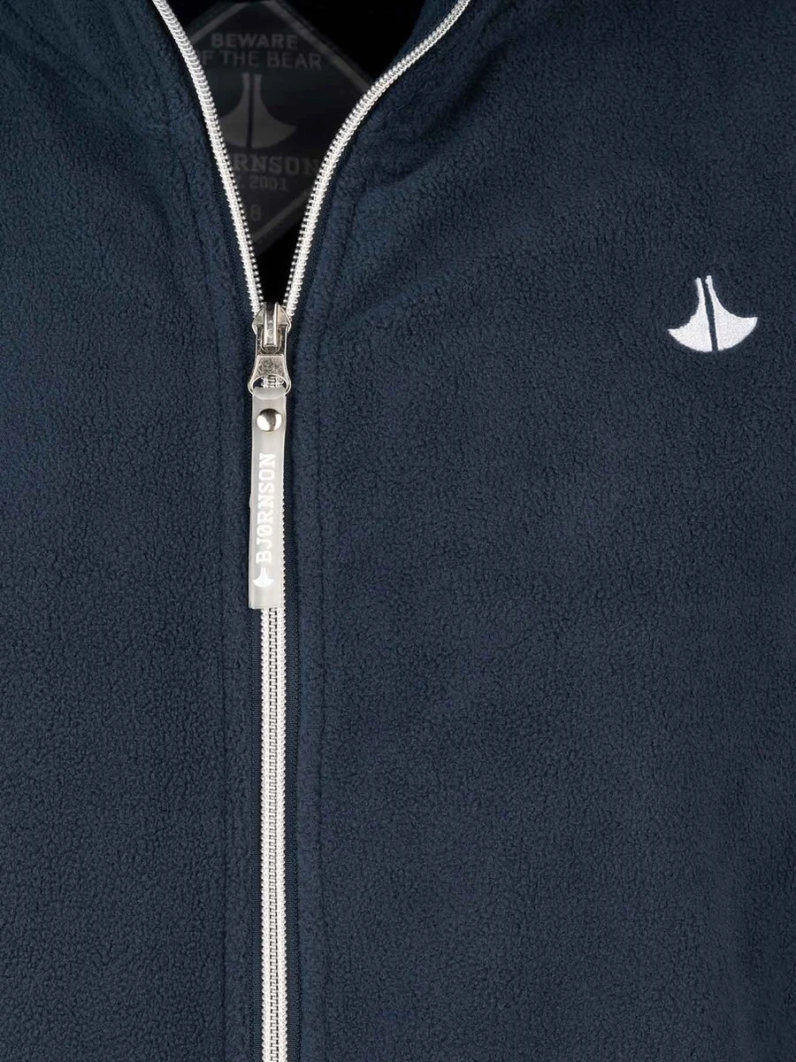 BJØRNSON Jenna Fleece Vest 4 Seizoenen Dames - Rits - Maat 46 - Donkerblauw 6 BJØRNSON Jenna Fleece Vest 4 Seizoenen Dames - Rits - Maat 46 - Donkerblauw - Afbeelding 4