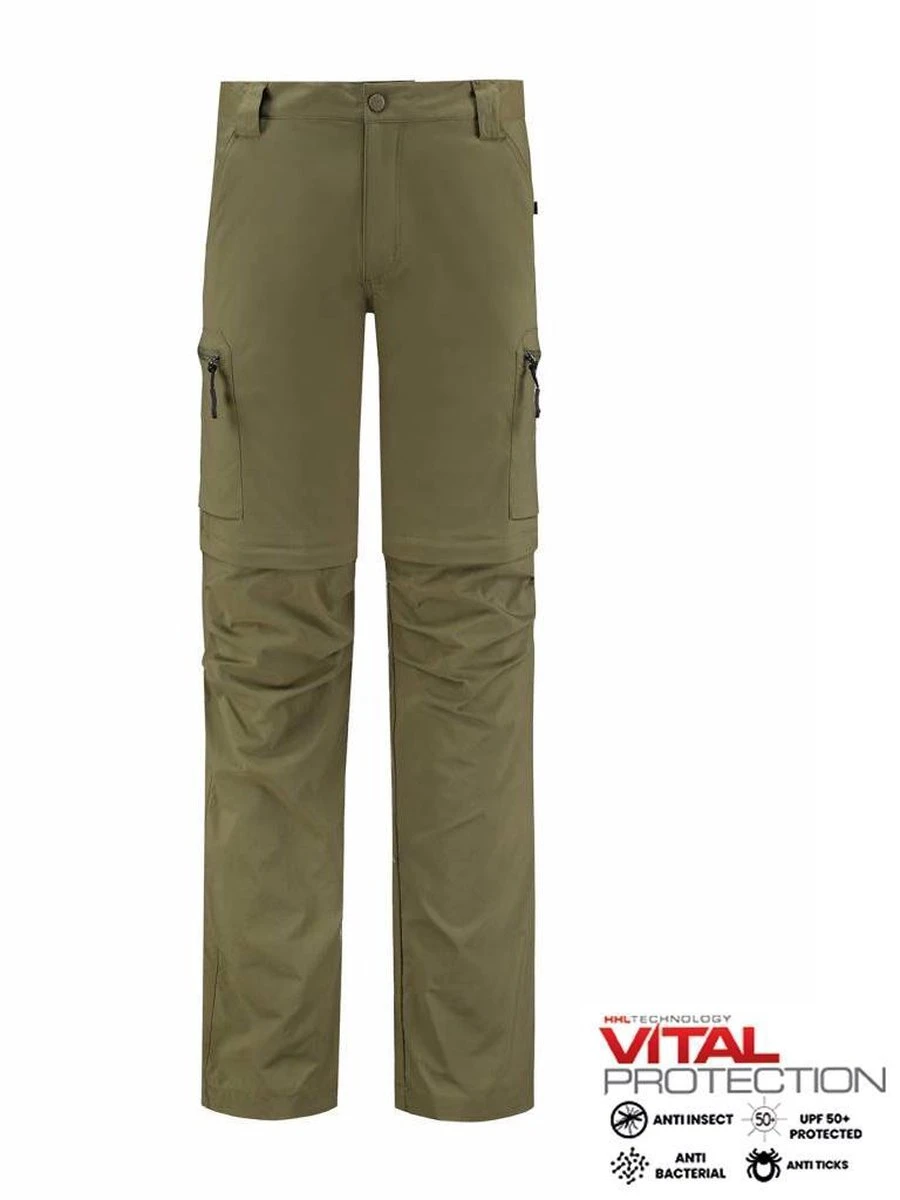 Mekong Heren Stretch Anti-Insect Afritsbroek In Leger Groen 7 Mekong Heren Stretch Anti-Insect Afritsbroek In Leger Groen - Afbeelding 5