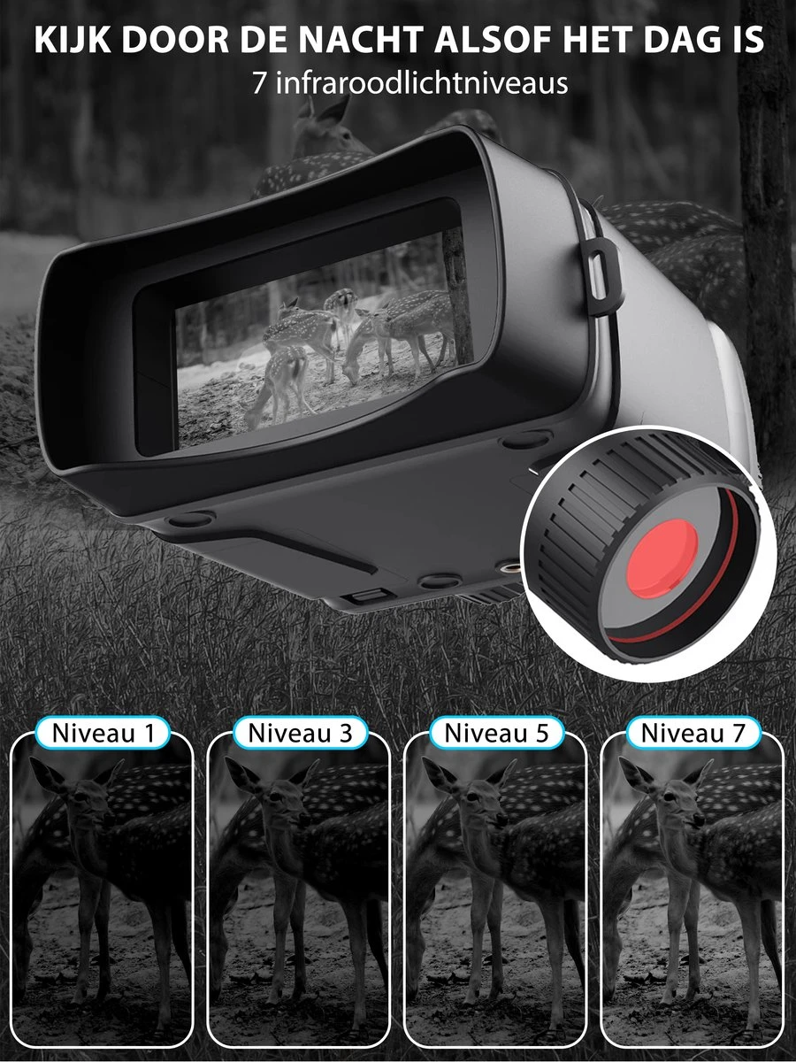 Nachtkijker Met Infrarood En Digitale Video Camera | Verrekijker Met Nachtzicht | Inclusief SD Kaart En Batterijen 7 Nachtkijker Met Infrarood En Digitale Video Camera | Verrekijker Met Nachtzicht | Inclusief SD Kaart En Batterijen - Afbeelding 5