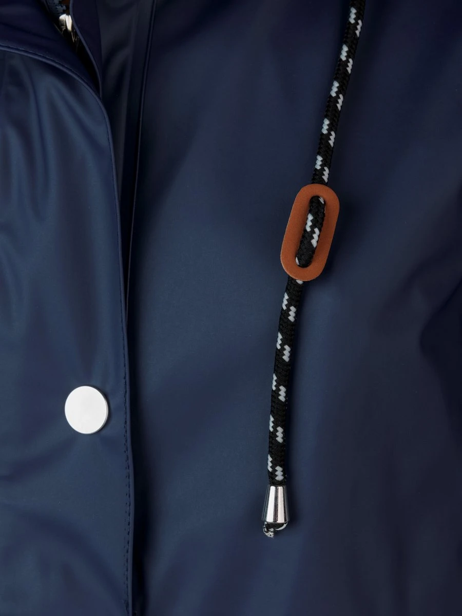 BJØRNSON Släppa PU Parka Jas / Regenjas Dames - Waterdicht - Maat 50 - Blauw 5 BJØRNSON Släppa PU Parka Jas / Regenjas Dames - Waterdicht - Maat 50 - Blauw - Afbeelding 3