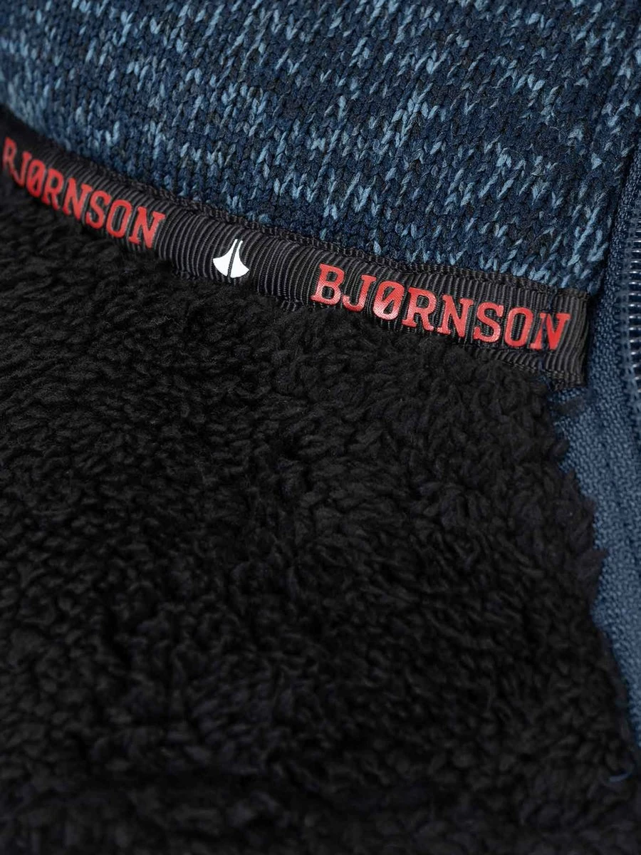 BJØRNSON Ruben Gebreid Vest 4 Seizoenen Heren - Teddy - Maat 2XL - Donkerblauw 6 BJØRNSON Ruben Gebreid Vest 4 Seizoenen Heren - Teddy - Maat 2XL - Donkerblauw - Afbeelding 4