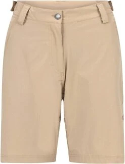 Life-Line - Jaywick Korte Broek Dames - Beige - Outdoorbroek - Wandelbroek - Fleece Beige