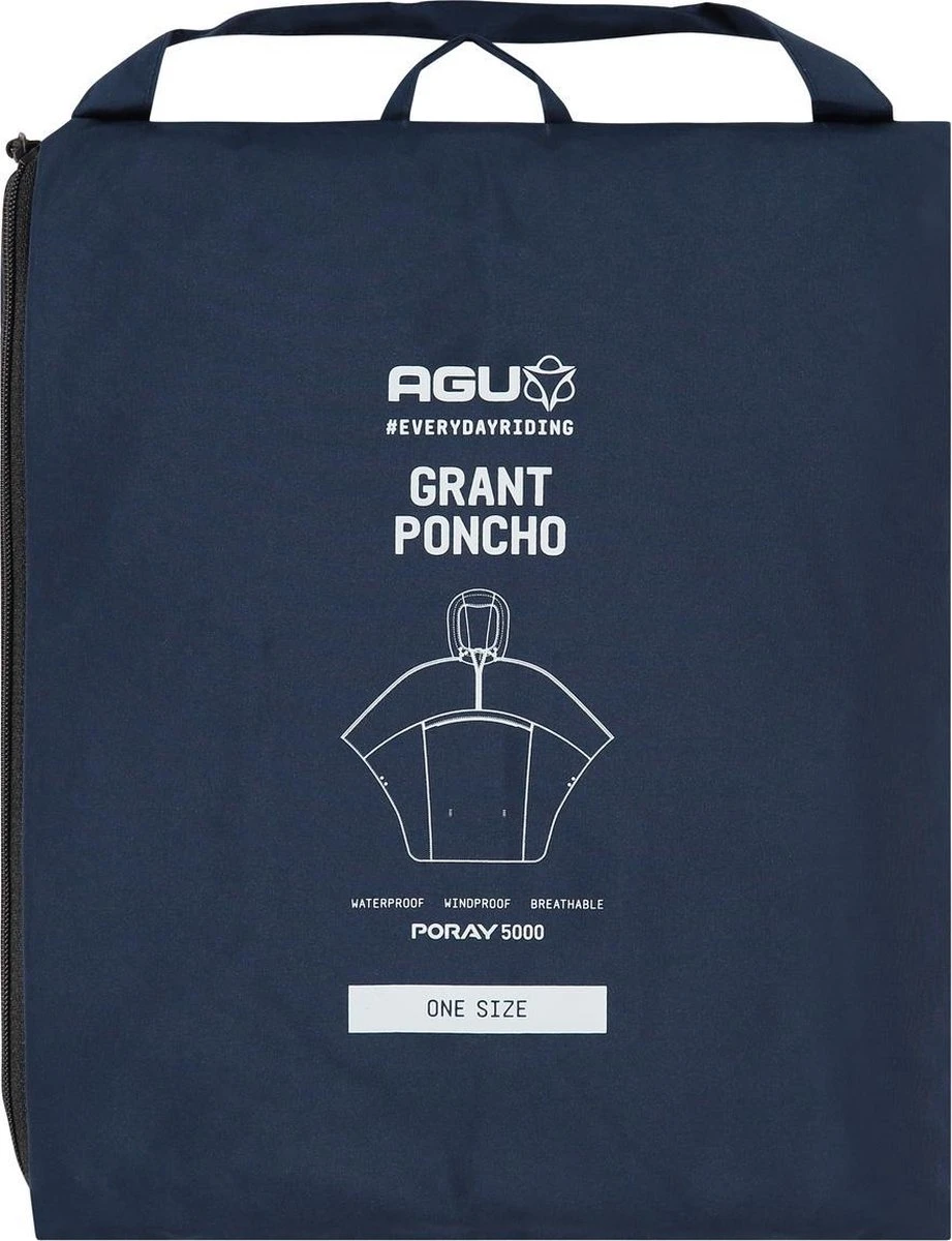 AGU Grant Regenponcho Essential Unisex - Navy Blauw - One Size - Dames & Heren - Waterdicht & Ademend 6 AGU Grant Regenponcho Essential Unisex - Navy Blauw - One Size - Dames & Heren - Waterdicht & Ademend - Afbeelding 4