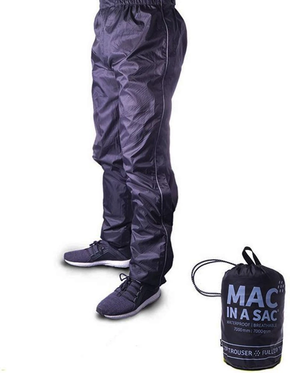 Mac In A Sac Regenbroek - Maat XL - Unisex - Zwart 7 Mac In A Sac Regenbroek - Maat XL - Unisex - Zwart - Afbeelding 5
