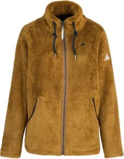 BJØRNSON Elin Coral Fleece Vest Dames 4 Seizoenen - Zacht - Maat 44 - Tapenade