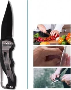 Professionele XL Ultimate Outdoor Survival Gear Kit - Noodpakket - 18-Delig Tools Pakket Met Kompas/Nooddeken/Tactical Flashlight/Zakmes/Vuurmaker/Draadzaag/Noodfluit/Waterfles Houder/Tactische Pen/Multitool Creditcard - Opbergbox -Bol 957x1200 5