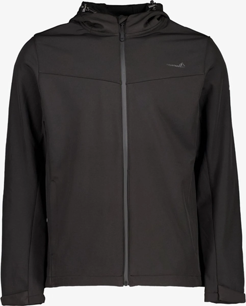 Mountain Peak Heren Softshell Jas Zwart - Maat XXL - Winddicht - Ademend Materiaal 3 Mountain Peak Heren Softshell Jas Zwart - Maat XXL - Winddicht - Ademend Materiaal