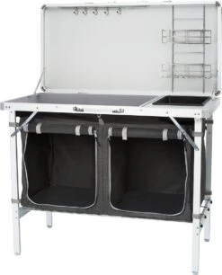 Campart Campingkeuken KI-0757 – Complete Keuken En Campingkast – Opvouwbaar En Inclusief Draagtas - Grijs -Bol 969x1200 1