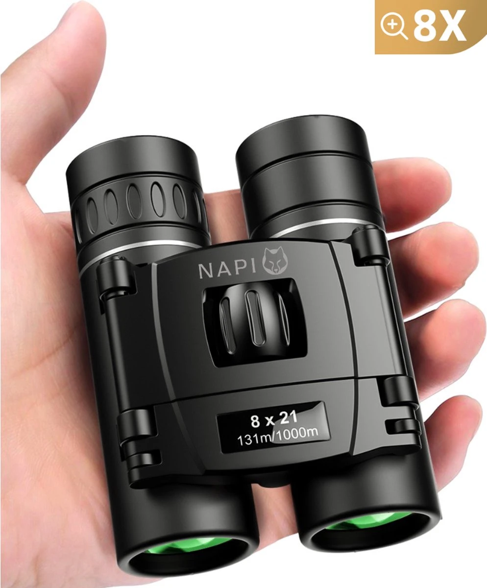 NAPI Verrekijker 8x21 - Compact En Licht - BAK4 - Voor Kinderen & Volwassenen - Hoge Kwaliteit - Inclusief Draagtas En Nekkoord 3 NAPI Verrekijker 8x21 - Compact En Licht - BAK4 - Voor Kinderen & Volwassenen - Hoge Kwaliteit - Inclusief Draagtas En Nekkoord