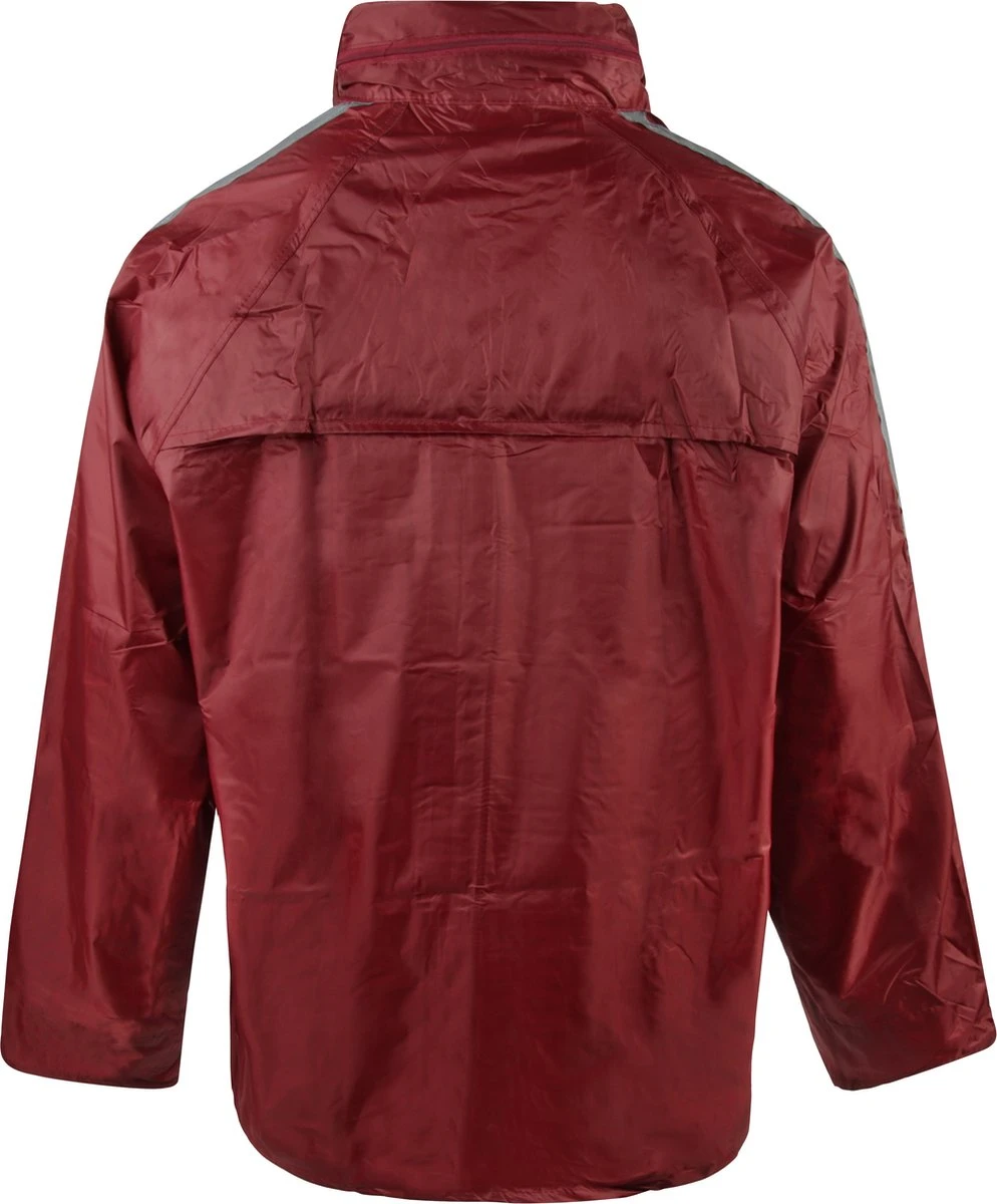 C-Line Regenpak Met Capuchon - Rood - Reflecterend - Nieuw Model - Volwassen Maat L 11 C-Line Regenpak Met Capuchon - Rood - Reflecterend - Nieuw Model - Volwassen Maat L - Afbeelding 9