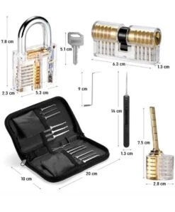 PLAY IT Lockpick Set 32 Delig - 3 Sloten - Incl. Kleine Slot & 3 Opbergzakjes -Bol 996x1200